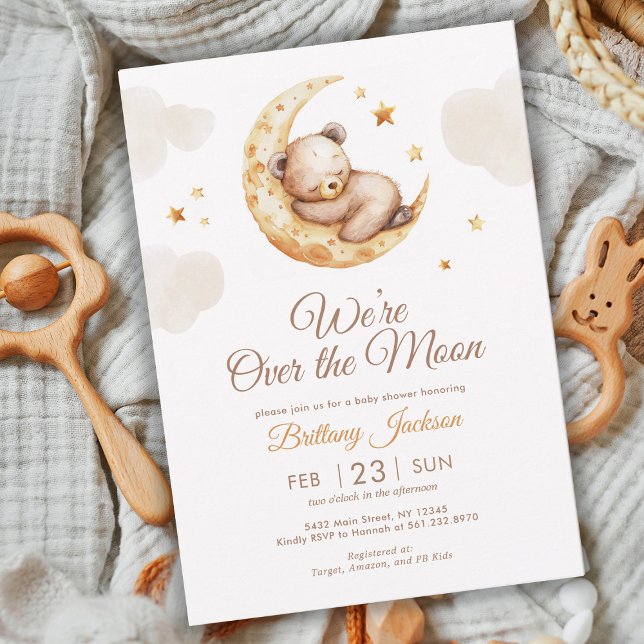 Teddy Bear Gender Neutral Baby Shower Invitation (Creator Uploaded)