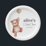 Teddy Bear Gender Neutral Baby Shower Paper Plates<br><div class="desc">Teddy Bear Gender Neutral Baby Shower Napkins</div>