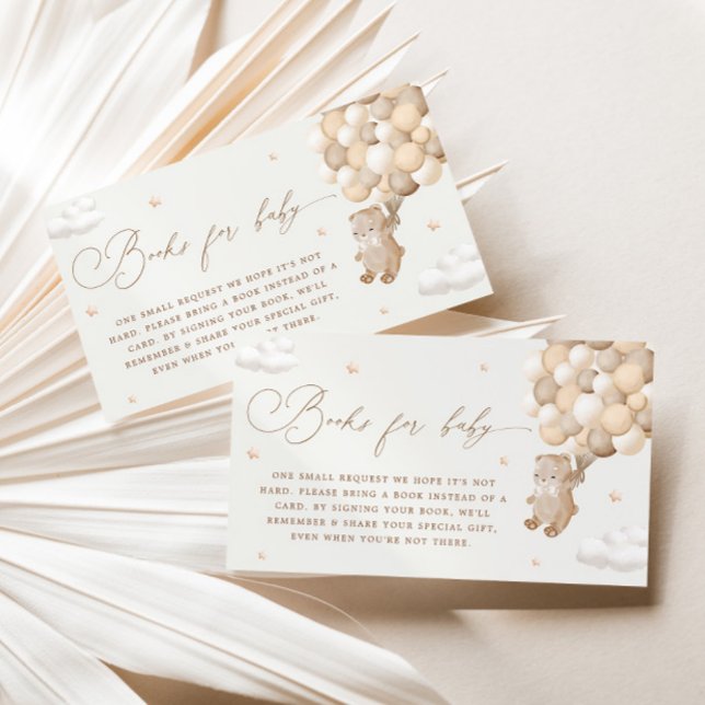 Teddy Bear Gender Neutral Book Request Enclosure Card (Creator Uploaded)