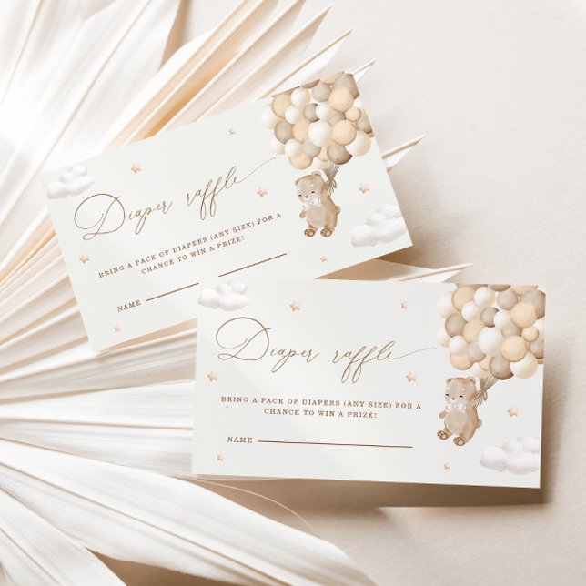 Teddy Bear Gender Neutral Diaper Raffle Enclosure (Creator Uploaded)