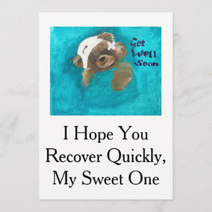 Teddy Bear Get Well Card