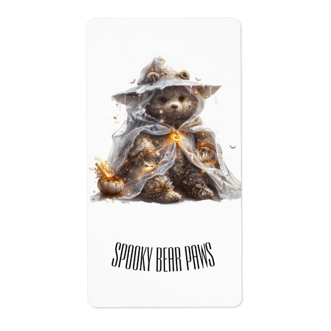 Teddy bear. Ghost. TRICK OR TREAT (Front)