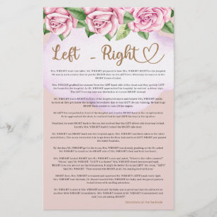 Teddy bear girl baby shower  Left Right