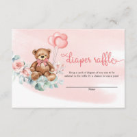 Teddy Bear Green Eucalyptus Wreath Diper Raffle