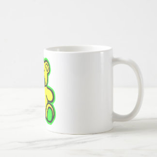 Teddy Bear Green Yellow The MUSEUM Zazzle Gifts Coffee Mug