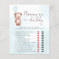 Teddy Bear Guess Who Said It Mummy or Daddy Game