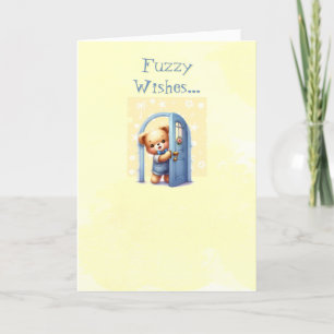 Teddy Bear Happy Birthday Greeting Card