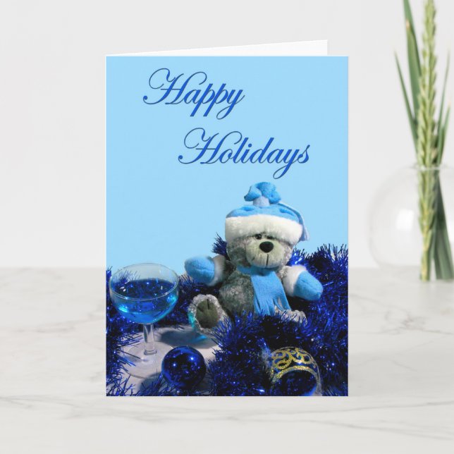 Teddy Bear Holiday Card (Front)