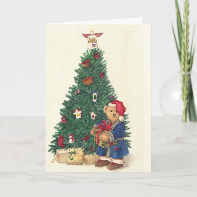 TEDDY BEAR HOLIDAY PARTY INVITE (Front)