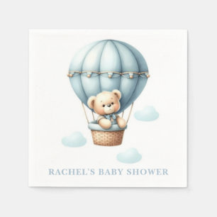 Teddy Bear Hot Air Balloon Baby Shower Napkins 