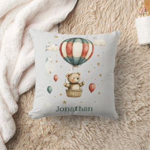 Teddy Bear Hot Air Balloon Cosy Cushion