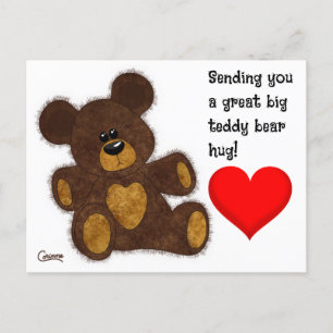 Teddy Bear Hug - Postcard