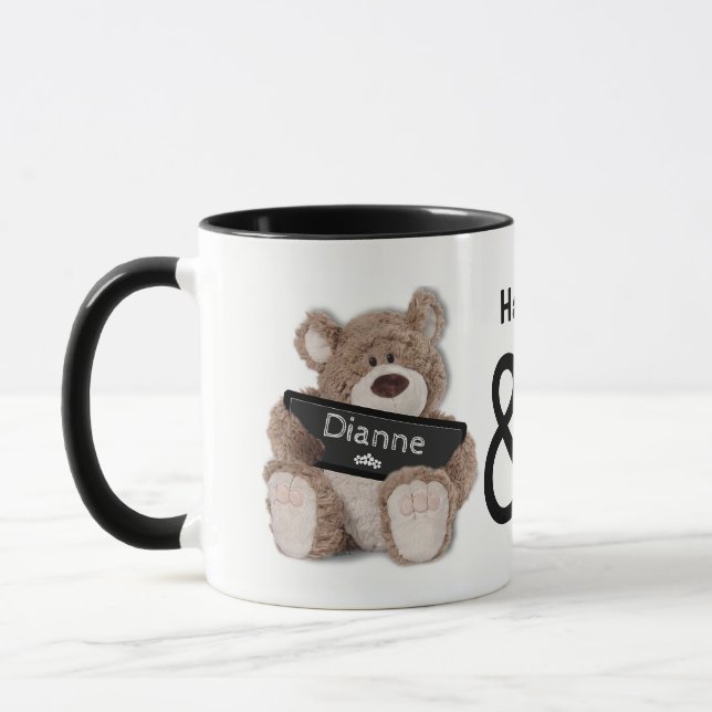 Teddy Bear Hugs Coffee Mug (Left)