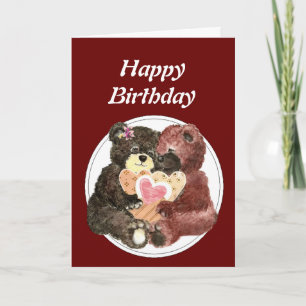 Teddy Bear I love Heart You Card
