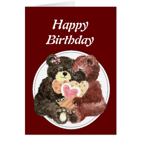 Teddy Bear I love Heart You Card