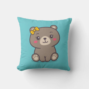 Teddy Bear Illustration Cushion