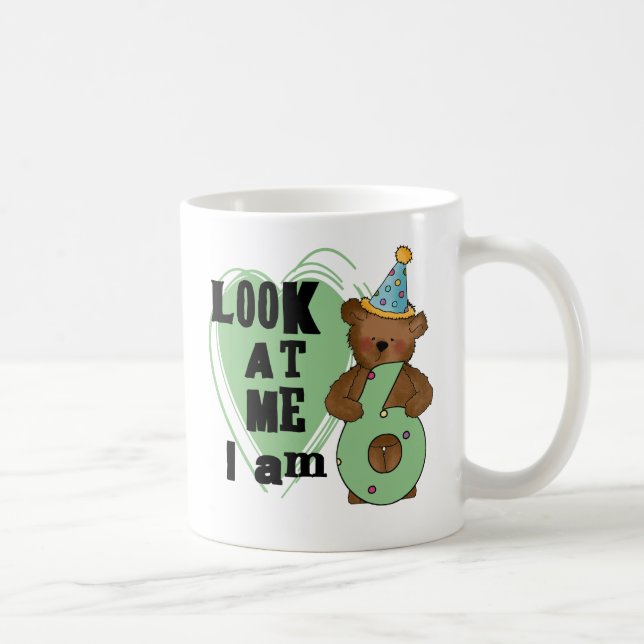 Teddy Bear I'm 6 Birthday T-shirts and Gifts Coffee Mug (Right)