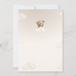 Teddy Bear in a Basket Gender Reveal, Boy or girl Invitation