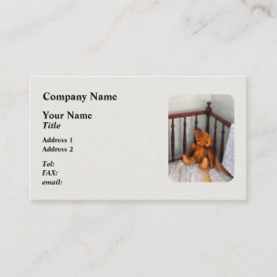 Teddy Bear in Crib Business Card