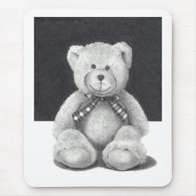 Teddy Bear in Pencil Mouse Mat (Front)