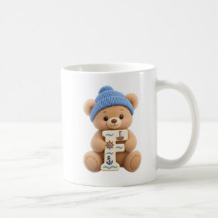 Teddy Bear Initial F Alphabet Mug For Him
