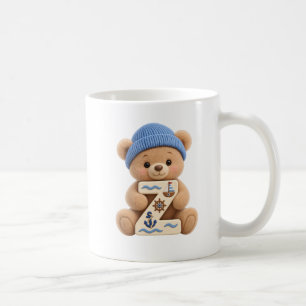 Teddy Bear Initial Z Alphabet Mug For Him
