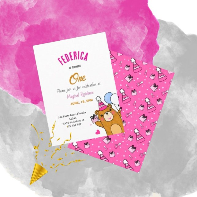 Teddy bear invitation (Creator Uploaded)