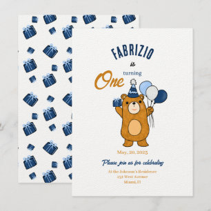 Teddy bear invitation