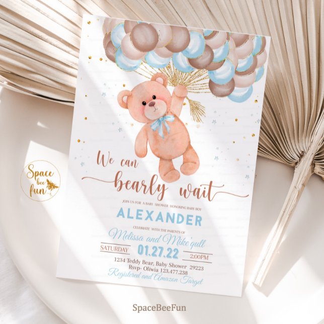 Teddy Bear Invitation Baby Shower Invitation  (Creator Uploaded)