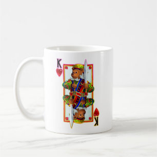 Teddy Bear King of Hearts Coffee Mug