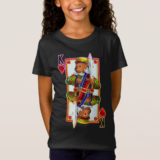 Teddy Bear King of Hearts T-Shirt (Front)