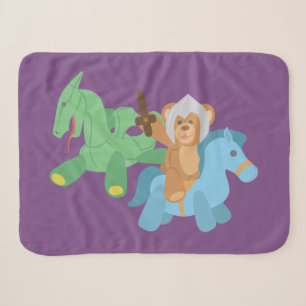 Teddy Bear Knight Sherpa Blanket