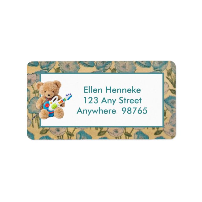 Teddy Bear Label (Front)