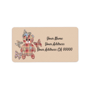 Teddy bear label