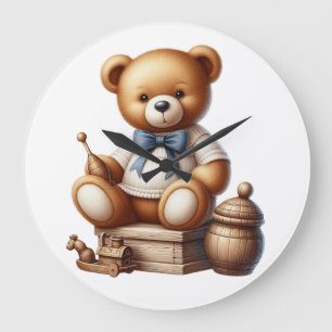 Teddy bear large clock