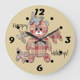 Teddy bear large clock