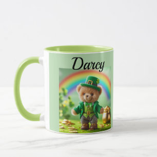 Teddy bear leprechaun mug