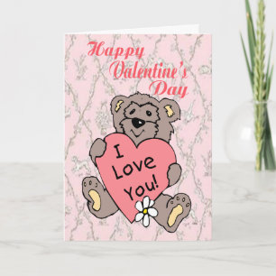 Teddy Bear Love Valentine’s Day Card