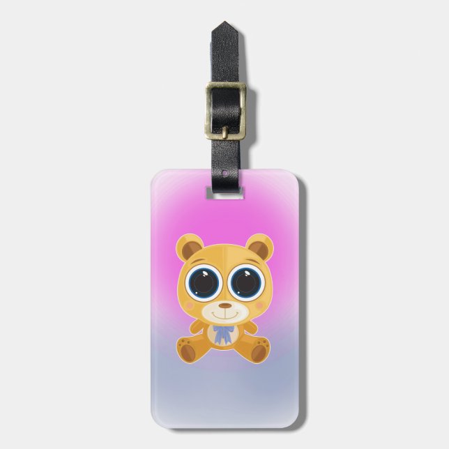 Teddy Bear  Luggage Tag (Front Vertical)