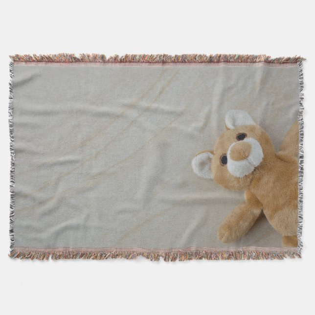 Teddy Bear Marble Throw Blaket Blanket (Front)
