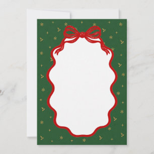 Teddy Bear Merry Little Christmas Baby Shower Invitation