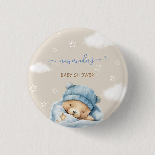 Teddy Bear Minimal Rustic 3 Cm Round Badge