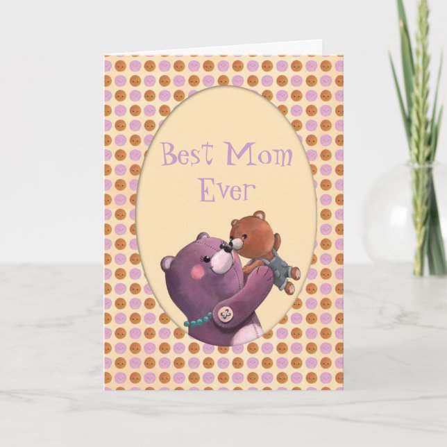 Teddy Bear Mother Card (Front)