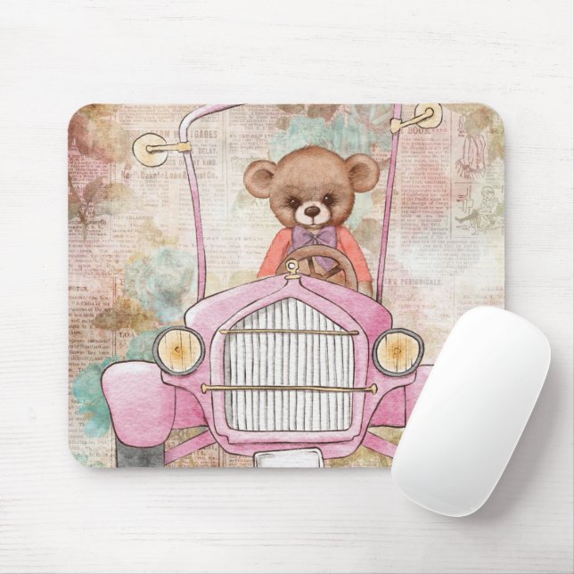 Teddy Bear Mouse Pad (With Mouse)