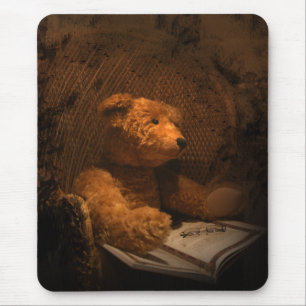Teddy Bear Mousepad Old Looking Photograph