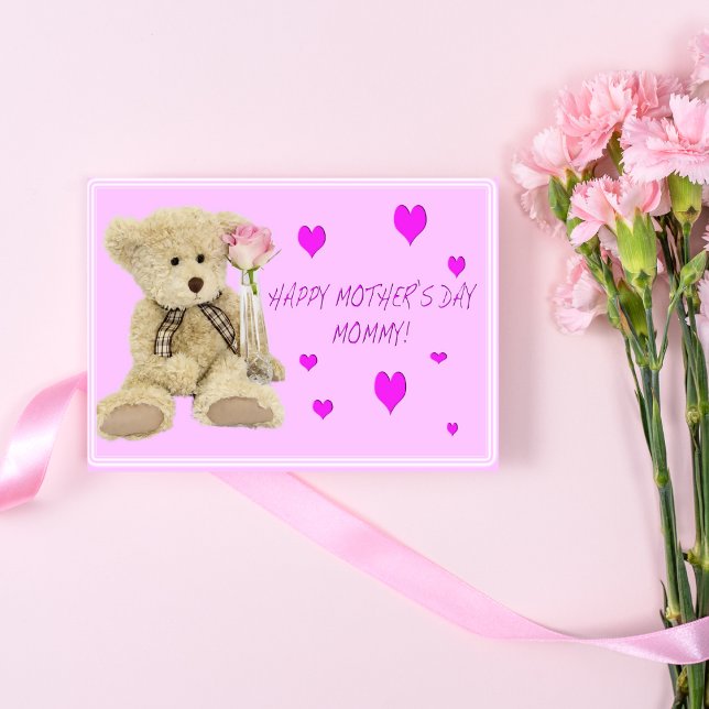 Teddy Bear Mummy Happy Mother's Day Greeting Card (Creator Uploaded)