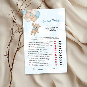 Teddy Bear Mummy or Daddy Baby Game