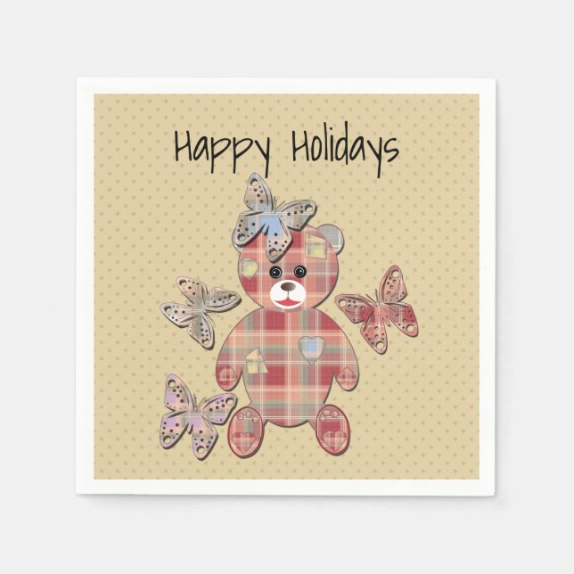 Teddy bear napkin (Front)