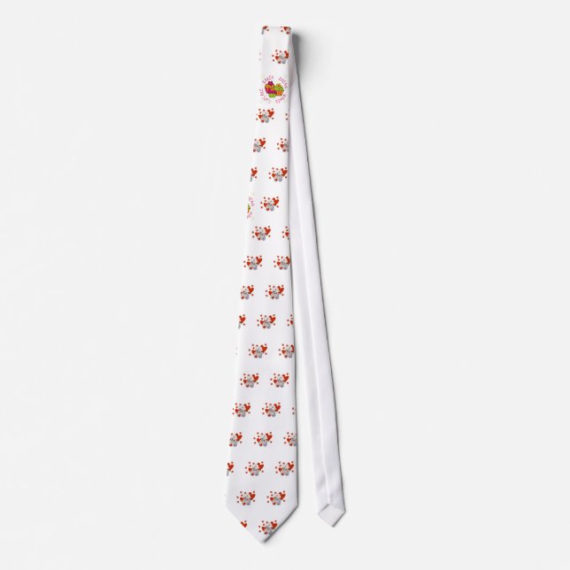 Teddy Bear Nurse Love Tshirts and Gifts Tie (Front)
