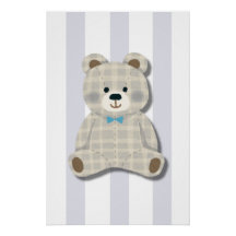 Teddy Bear Nursery Glossy Poster